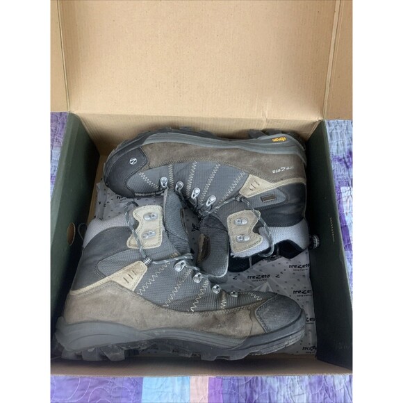 TREZETA Mens 10.5 Inca Waterproof Vibram Leather Walking Hiking Shoes Boots - Picture 16 of 16